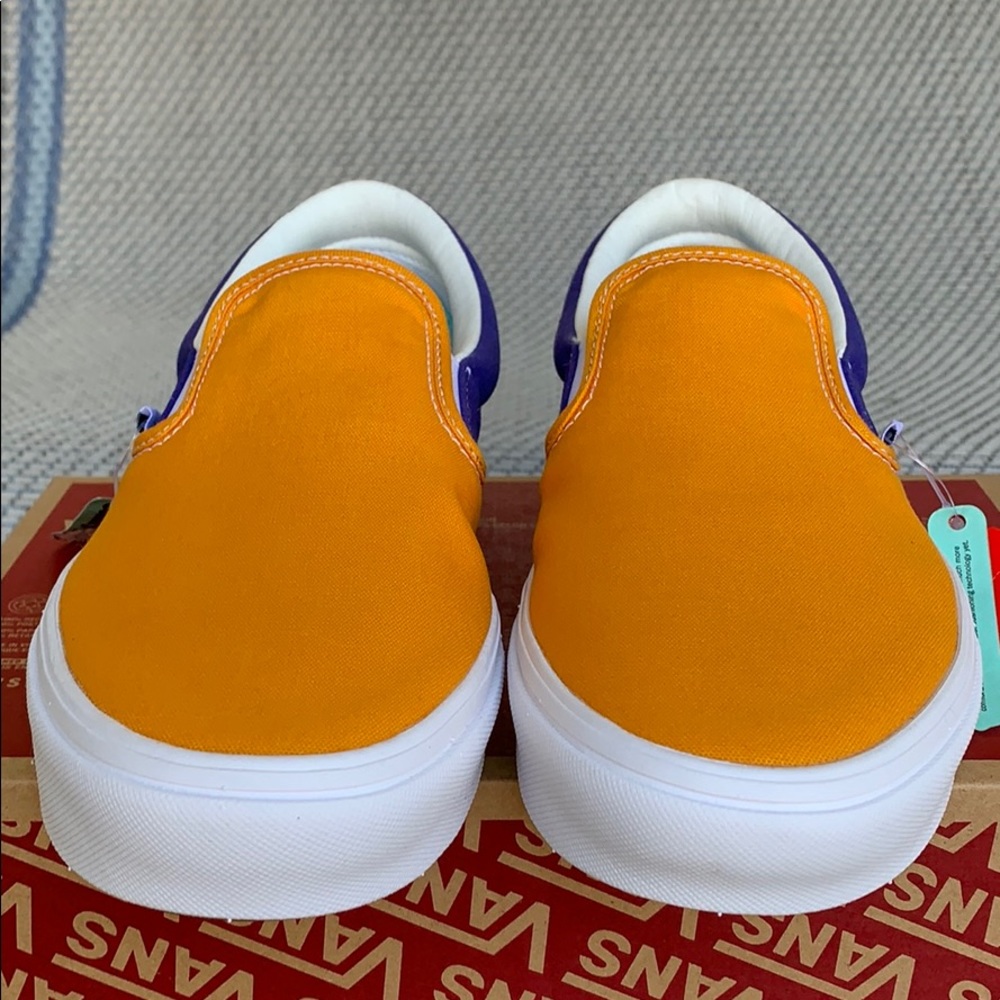 VANS COMFYCUSH SLIP ON MULTI BLOCK MULTI/TRWHT WMN - Picture 8 of 16